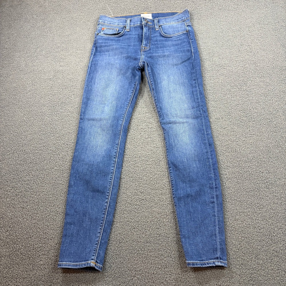Hudson Jeans Womens 25 Blue Natalie Midrise Ankle Super Skinny Stretch Denim